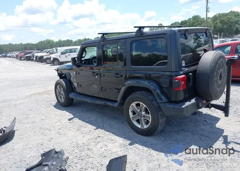2021 Jeep Wrangler Unlimited Sahara from USA, damaged, VIN 1C4HJXEN9MW681422